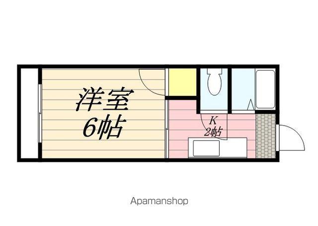グリーンコーポ(1K/1階)の間取り写真