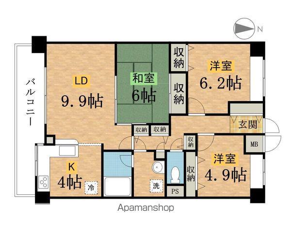 LILY-VER(3LDK/3階)の間取り写真