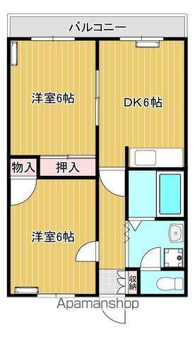 サンチェリー25(2DK/5階)の間取り写真