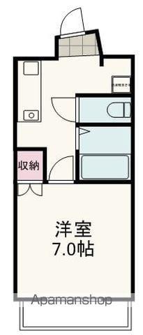 静岡鉄道静岡清水線 音羽町駅 徒歩11分 4階建 築41年(1K/2階)の間取り写真