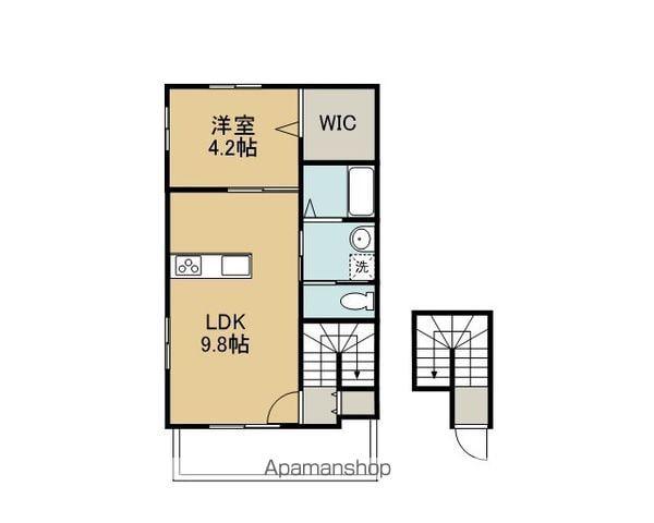 ヒッポ祇園(1LDK/1階)の間取り写真