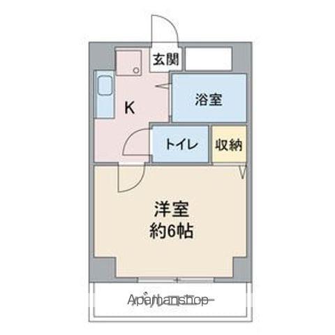 エクセル栄生(1K/2階)の間取り写真