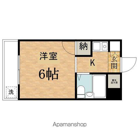ぶるうめんはいむなかの(ワンルーム/2階)の間取り写真