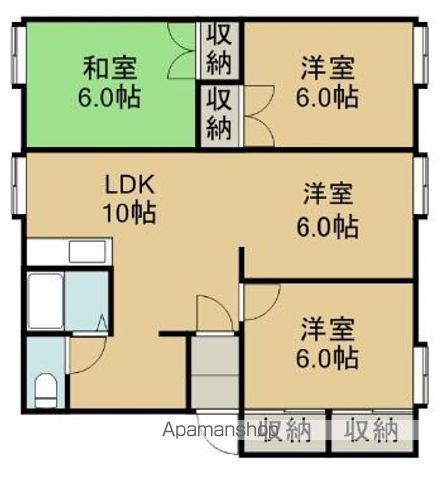レジデンスA.T(3LDK/3階)の間取り写真