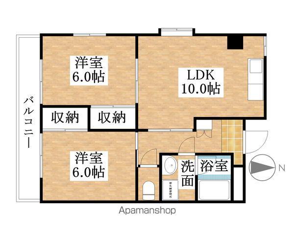 グレース犬山Ⅰ(2LDK/5階)の間取り写真