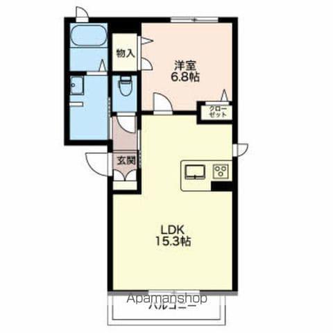 パルテンツァ KOUYA(1LDK/2階)の間取り写真