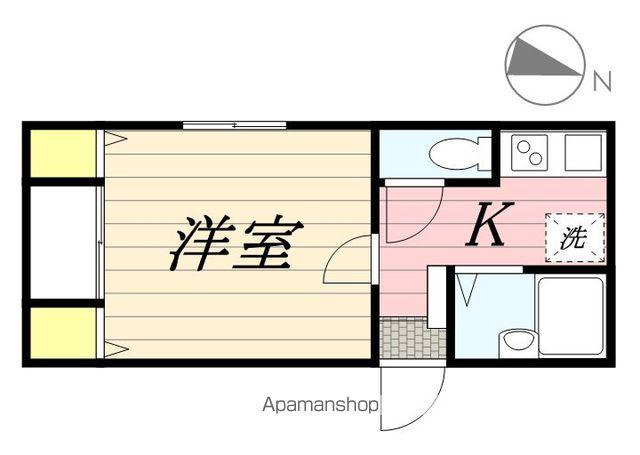 リーヴェルポート横浜(1K/2階)の間取り写真