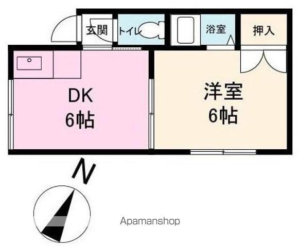 リーオ11(1DK/1階)の間取り写真