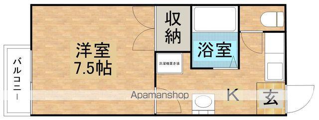 しまコーポ市野沢C(1K/2階)の間取り写真