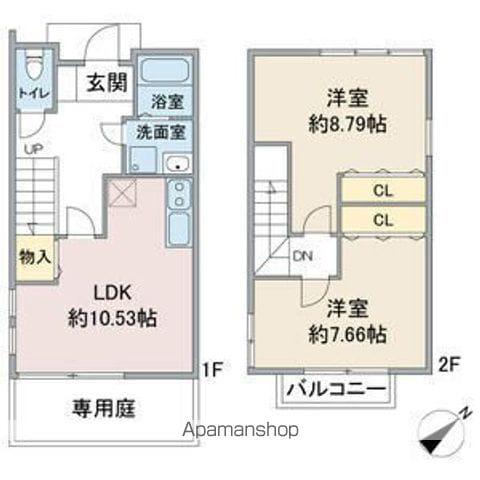 エスパスよもぎ台(2LDK)の間取り写真