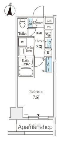 ラティエラ練馬(1K/10階)の間取り写真