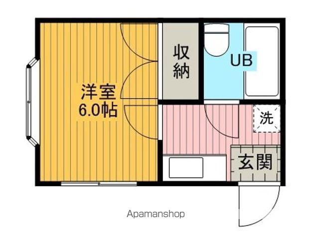 コーポフロール(1K/2階)の間取り写真