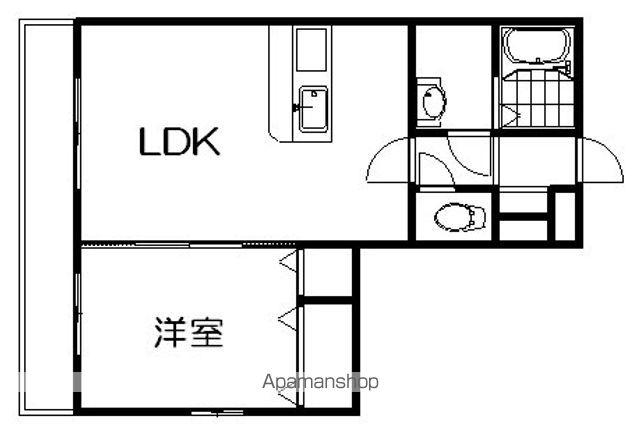 シェ・コパン(1LDK/1階)の間取り写真