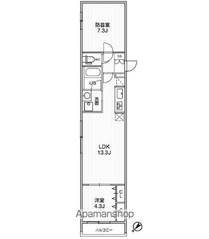 ルミナス練馬(2LDK/3階)の間取り写真