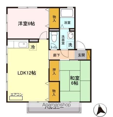 セントポーリア(2LDK/2階)の間取り写真