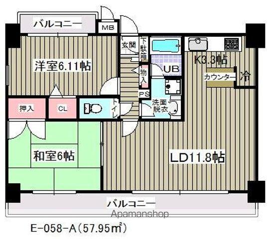 アウラ10 7階階 間取り