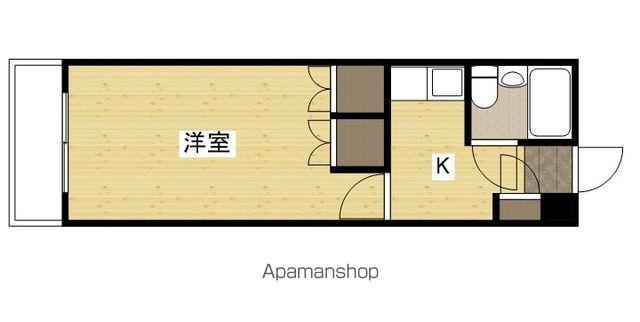 ハイツたかす(1K/1階)の間取り写真