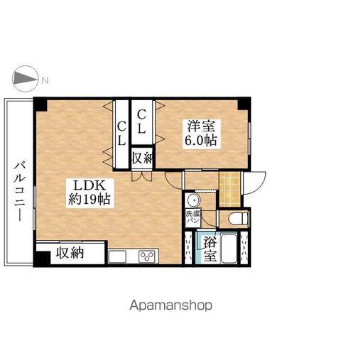 永安ビル(1LDK/4階)の間取り写真