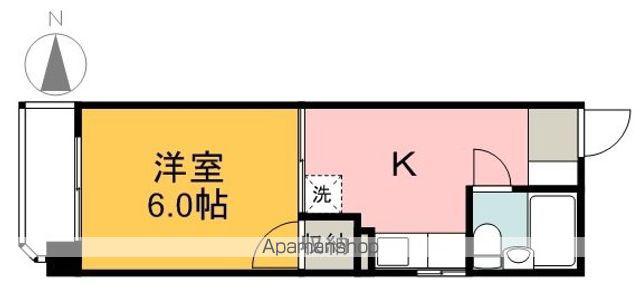 ハイライフ橋本(1K/3階)の間取り写真