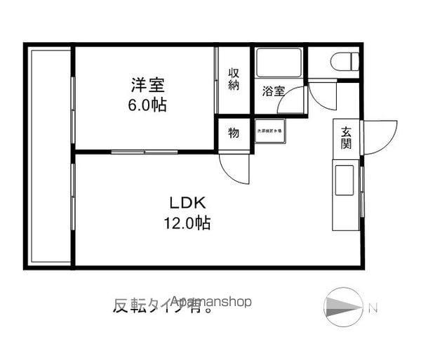 ラフォーレ池田(1LDK/2階)の間取り写真