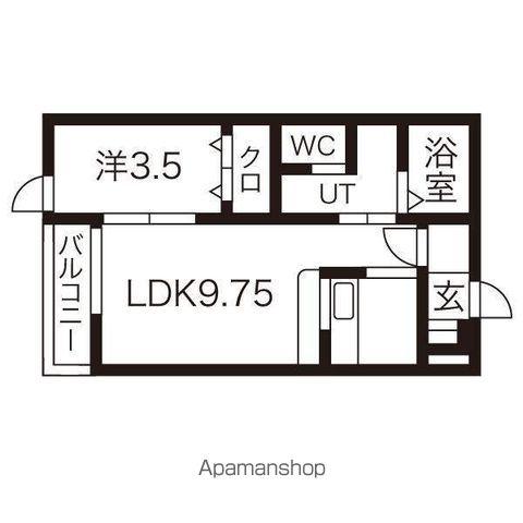 ガーデンプレイス A(1LDK/1階)の間取り写真