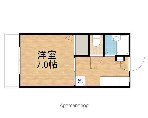 セフィラ21 B棟(1K/1階)の間取り写真