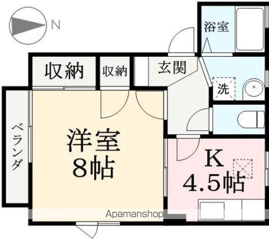 メゾングレース(1K/1階)の間取り写真