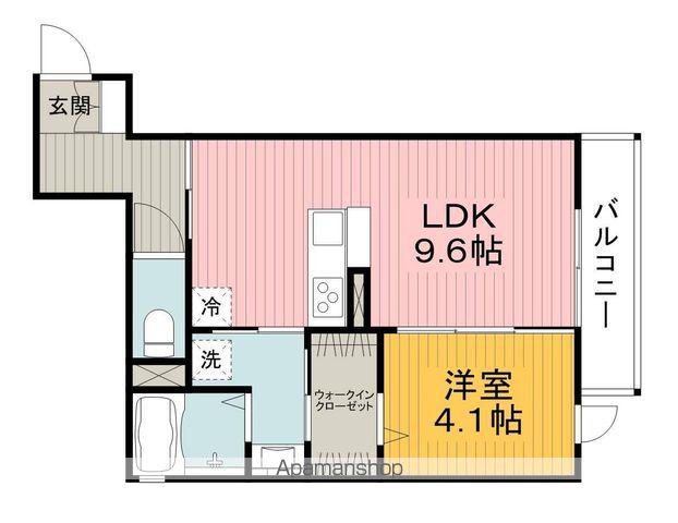 SELVAおおまち(1LDK/2階)の間取り写真