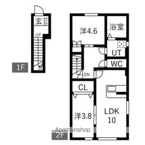 東根BASE358(1LDK/2階)の間取り写真