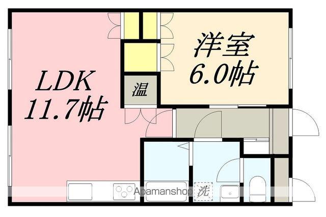 ルーブルヤマトⅡ(1LDK/3階)の間取り写真
