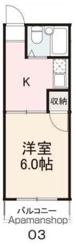 シーパレス浜ノ町(1K/3階)の間取り写真