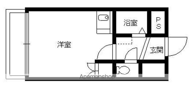 UNAX名東(1K/4階)の間取り写真