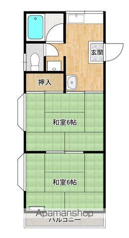 メゾン大樹(2K/1階)の間取り写真