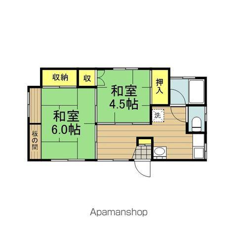 永井コーポ(2K/1階)の間取り写真