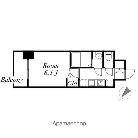 アドバンス名古屋シュテルン(1K/2階)の間取り写真