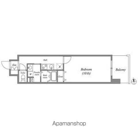 GRAMERCY SAKAE(1K/11階)の間取り写真