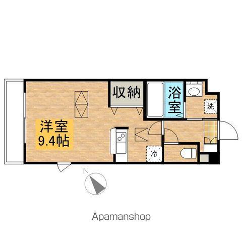 ルネス・グリシーヌ(1K/1階)の間取り写真