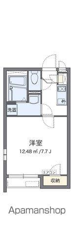 クレイノYAMAKOⅥ(1K/2階)の間取り写真