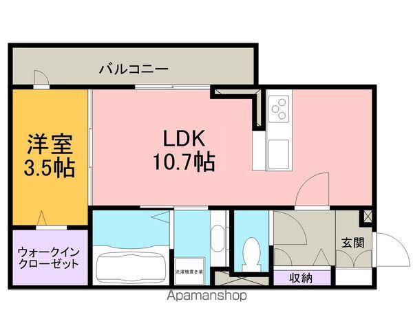 サンイーストⅠ(1LDK/2階)の間取り写真
