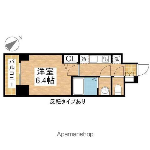 プレサンス広小路通今池(1K/14階)の間取り写真