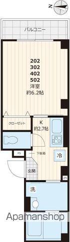 K ANNEX ケーアネックス(1K/3階)の間取り写真