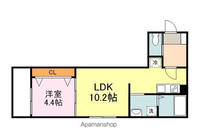 PACIFIC ATHE(1LDK/3階)の間取り写真