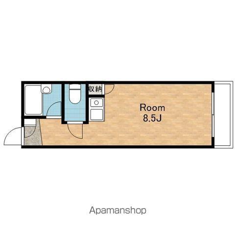グランセオ泉佐野(ワンルーム/2階)の間取り写真