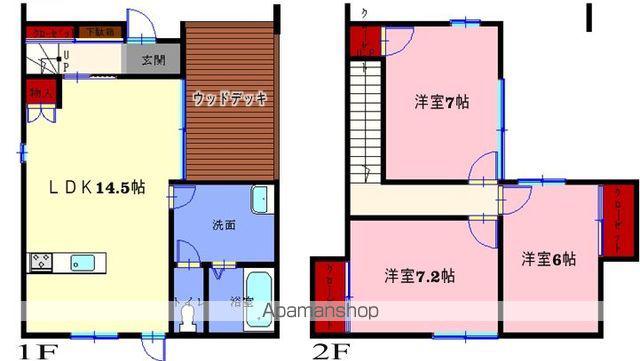 ＩＴ’Ｓ吉田(3LDK)の間取り写真