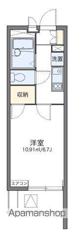 レオパレス並木(1K/1階)の間取り写真