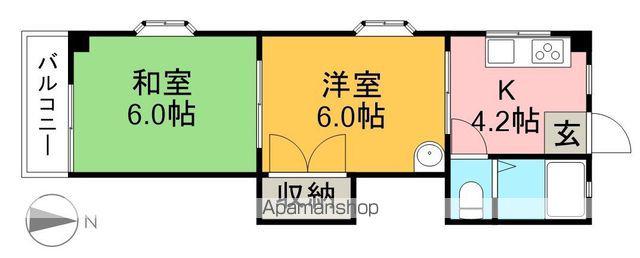 エクセルつかさ(2K/3階)の間取り写真