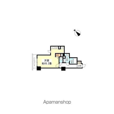 TKフラッツ渋谷(ワンルーム/4階)の間取り写真