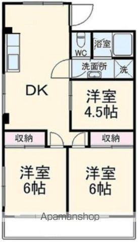 クロノス上星川(3DK/2階)の間取り写真