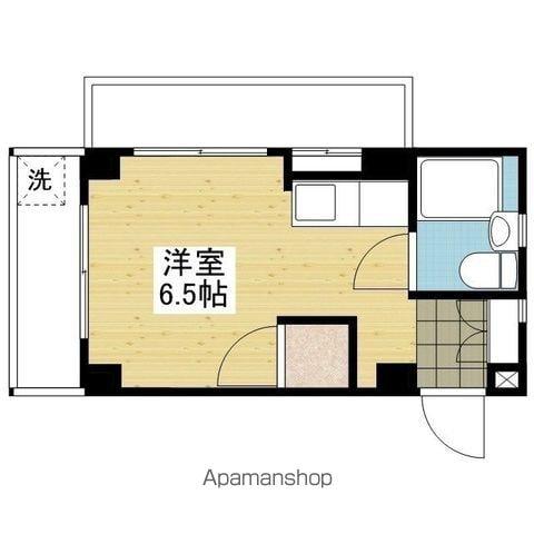 シャルマン2(ワンルーム/5階)の間取り写真