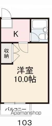 ホンダハイツ(1K/1階)の間取り写真